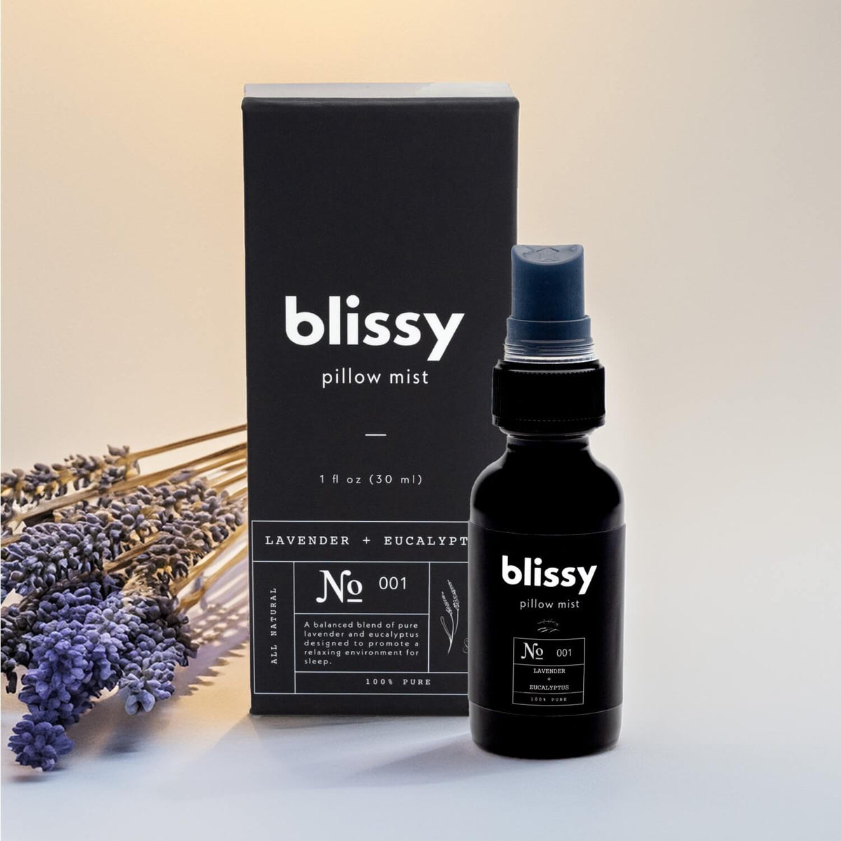 Blissy Award-Winning Aromatherapy Spray Blissy Sleep & Pillow Mist – 22 Momme Mulberry Silk, 100% Silk