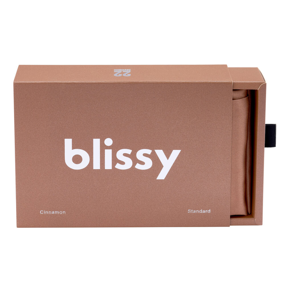Blissy Queen Cinnamon Pillowcase Lifestyle – Mulberry Silk