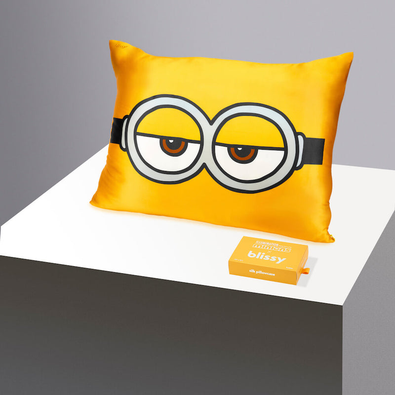 Pillowcase - Sleepyhead Minion - Standard - Blissy Standard Sleepyhead Minion Pillowcase – 22 Momme Mulberry Silk, 100% Silk