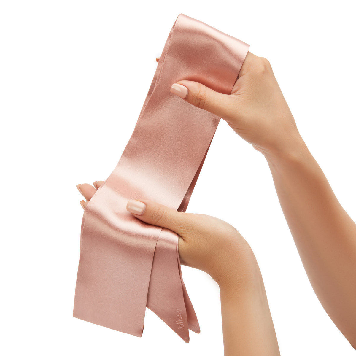 Rose Gold Blissy Hair Ribbon – Blissy Premium Silk