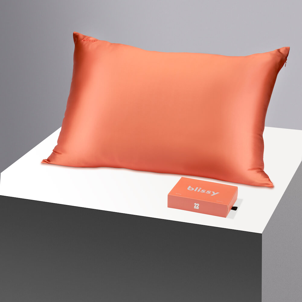 Blissy King Sunrise Pillowcase – 22 Momme Mulberry Silk, 100% Silk