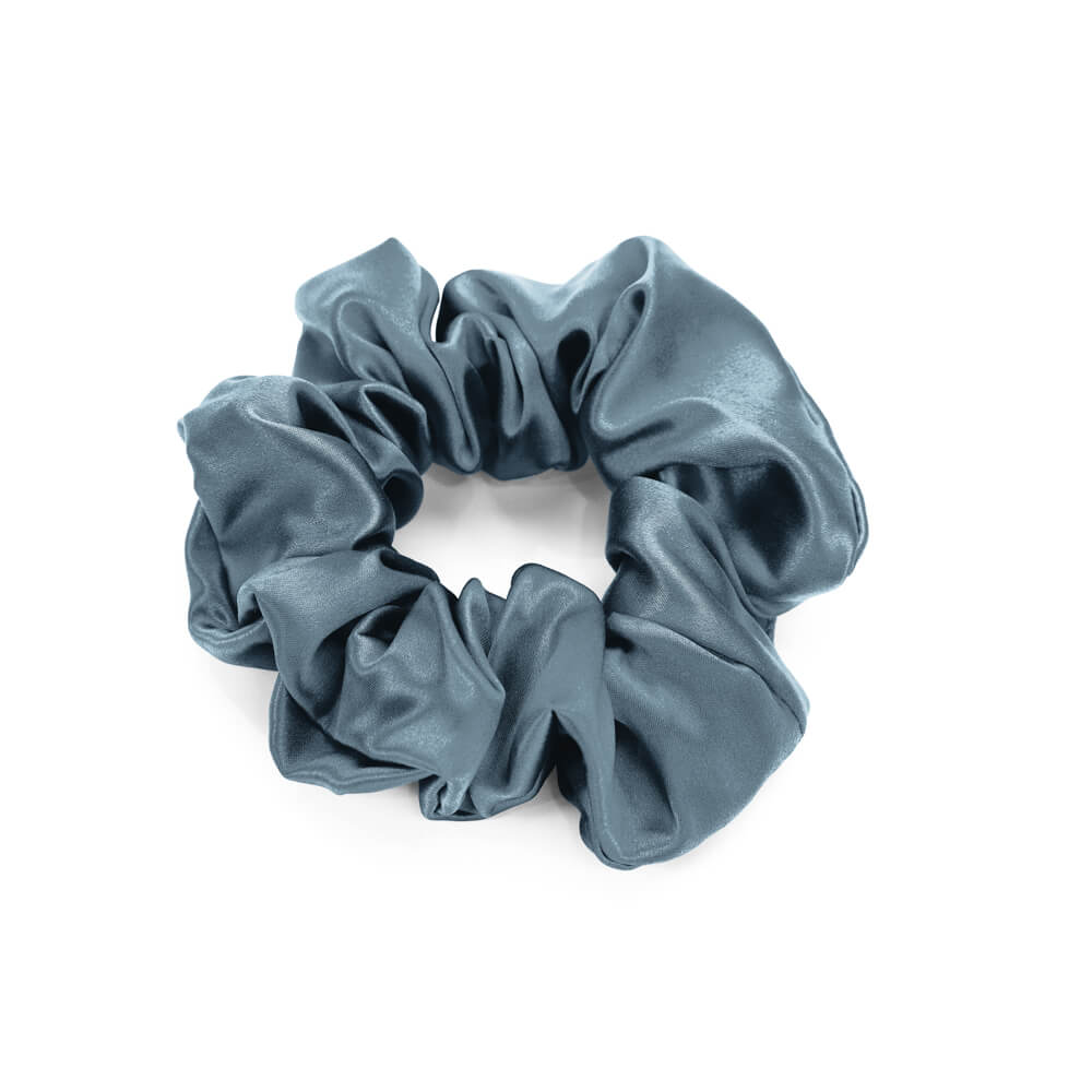 Blissy Ash Blue Blissy Scrunchies Lifestyle – Mulberry Silk