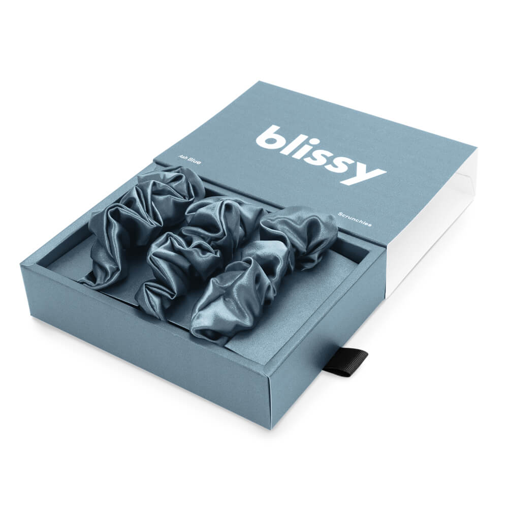 Blissy Scrunchies - Ash Blue