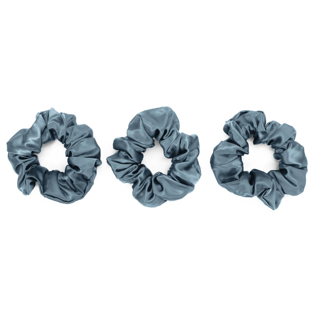 Blissy Mulberry Silk Blissy Scrunchies – Ash Blue