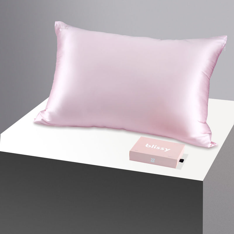 Pillowcase - Blush - Standard - Blissy Standard Blush Pillowcase – 22 Momme Mulberry Silk, 100% Silk
