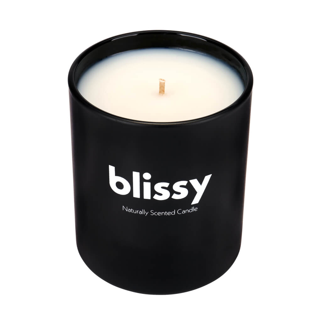 Blissy Mulberry Silk Blissy Candle – Woodsmoke & Leather