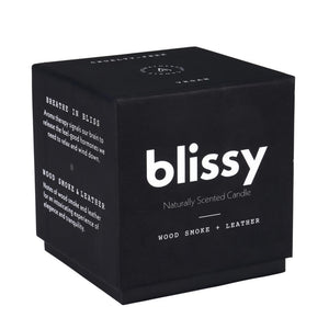 Blissy Candles - Woodsmoke & Leather