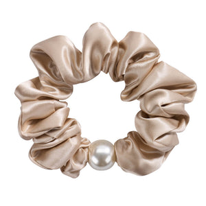 Blissy Pearl Scrunchies - Champagne