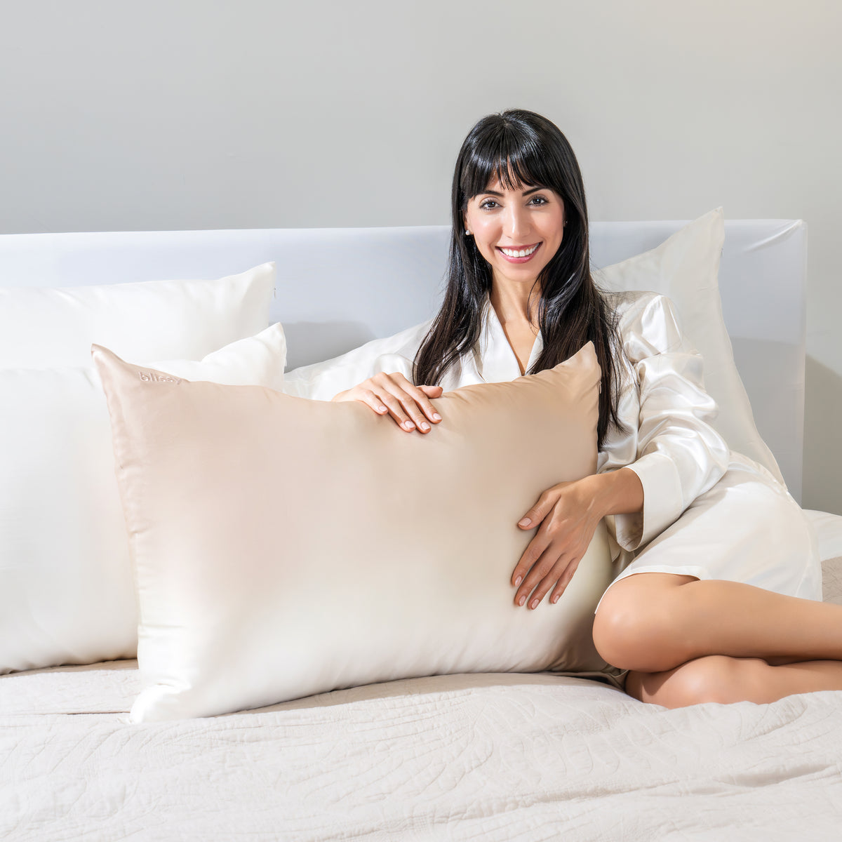 Blissy Mulberry Silk Pillowcase – Champagne Ombre King