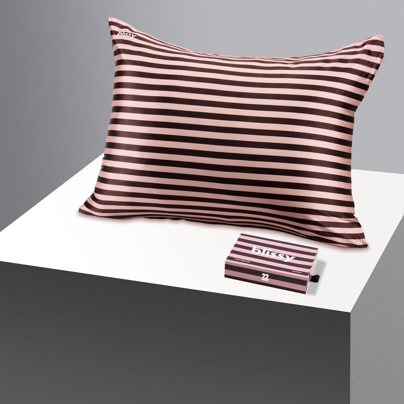 Pillowcase - Cherry Espresso - Standard - Blissy Standard Cherry Espresso Pillowcase – 22 Momme Mulberry Silk, 100% Silk