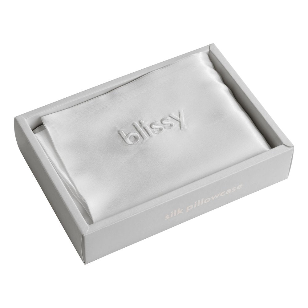 King Silver Crescent Pillowcase – Blissy Premium Silk