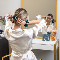 Blissy Pearl Scrunchies - Emerald