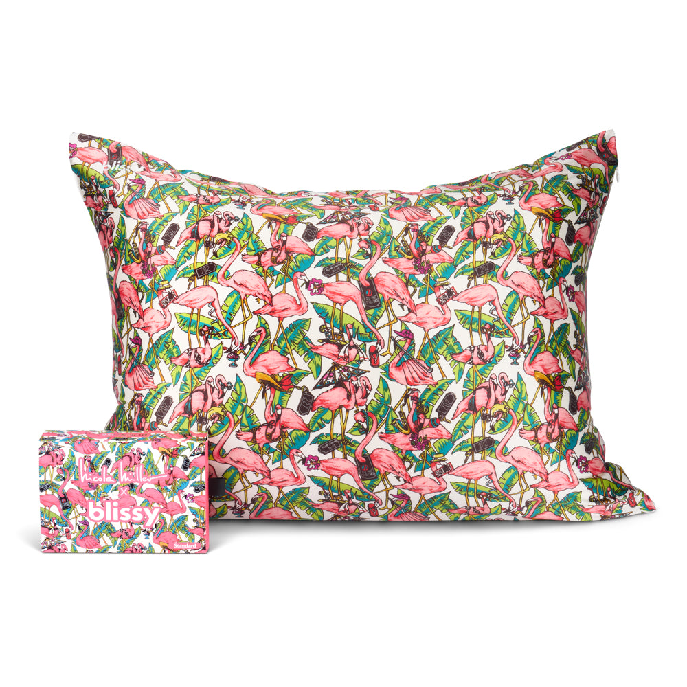 Pillowcase - Nicole Miller - Flamingo - King