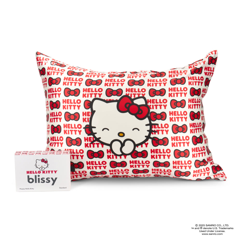 Happy Hello Kitty Mulberry Silk Pillowcase – Blissy King