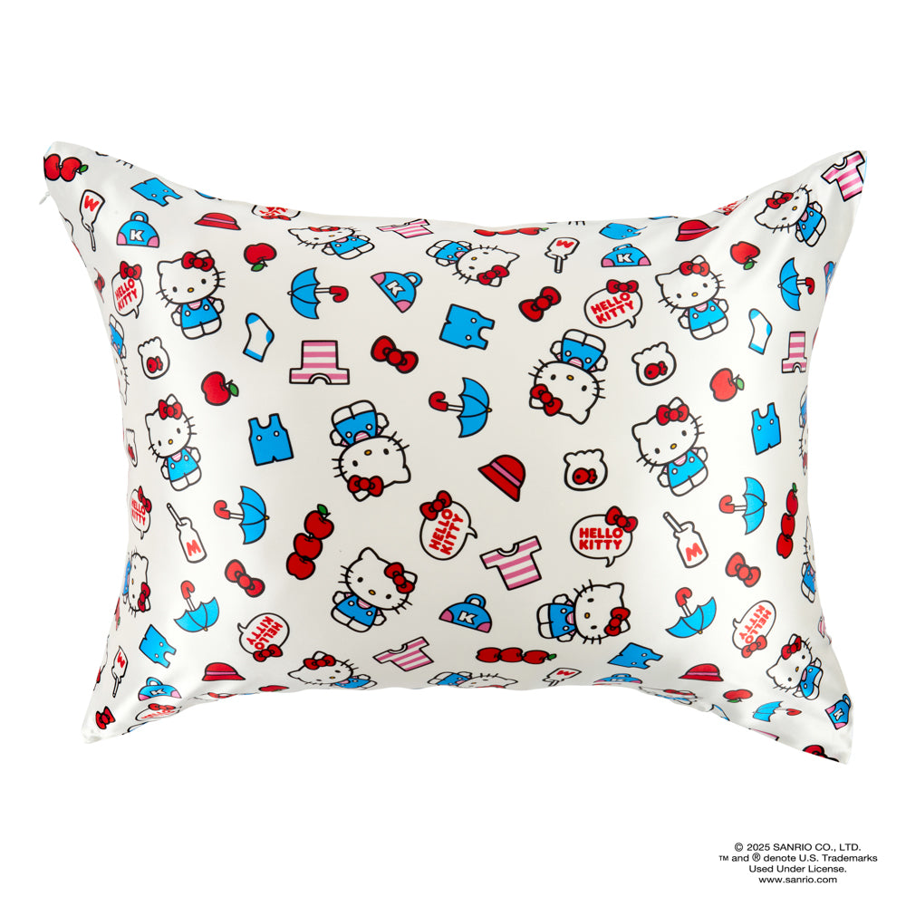 Blissy Mulberry Silk Pillowcase – Hello Kitty Stripes Queen