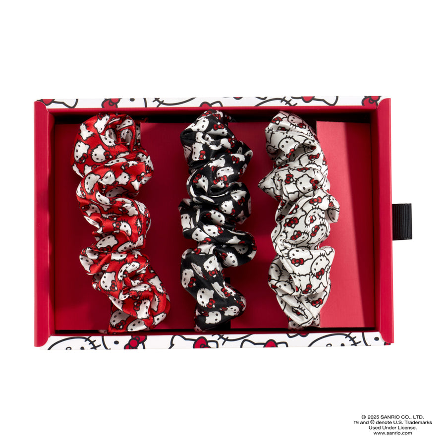 Hello Kitty Mulberry Silk Blissy Scrunchies – Blissy