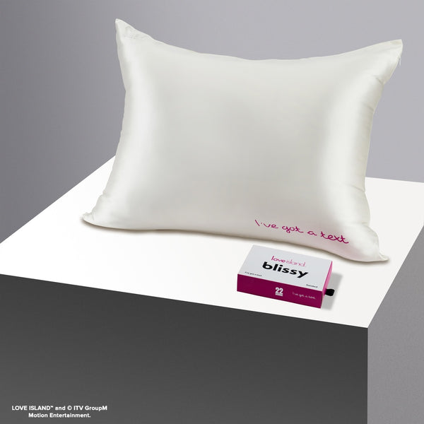 Blissy King Love Island™ Pillowcase – 22 Momme Mulberry Silk, 100% Silk