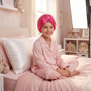 Blissy Junior Bow Bonnet - Hibiscus