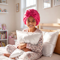 Blissy Junior Bow Bonnet - Hibiscus