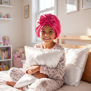 Blissy Junior Bow Bonnet - Hibiscus