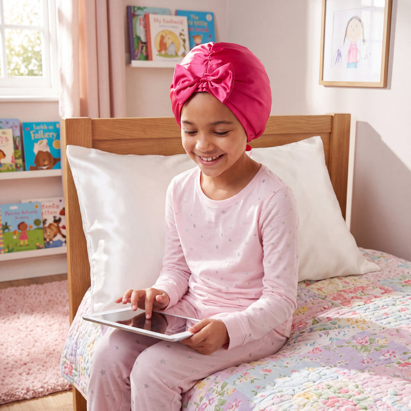 Blissy Junior Bow Bonnet - Hibiscus