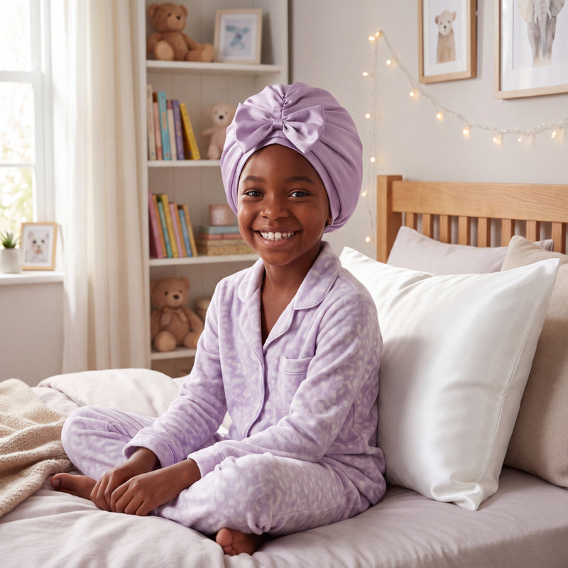 Blissy Junior Bow Bonnet - Lavender