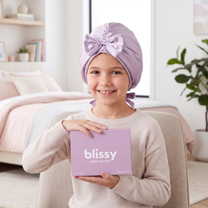 Blissy Junior Bow Bonnet - Lavender