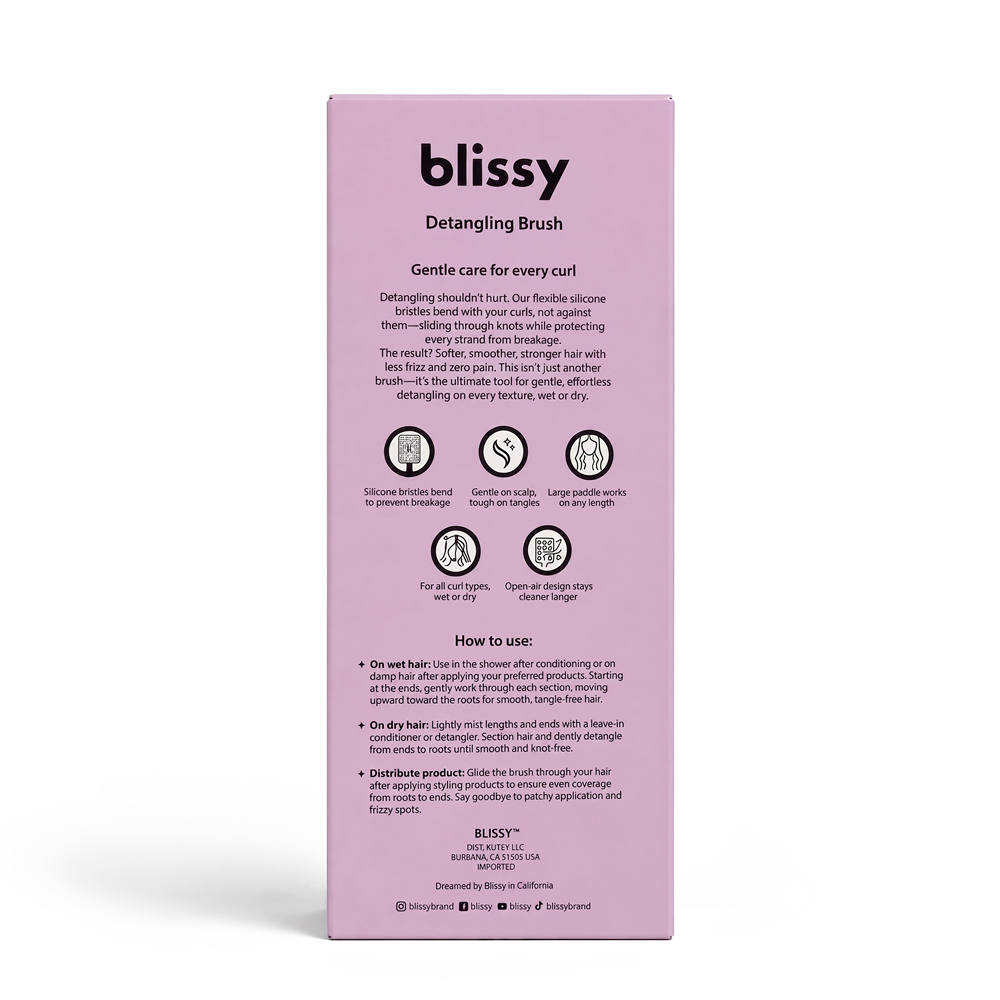 Blissy Detangling Brush - Lavender