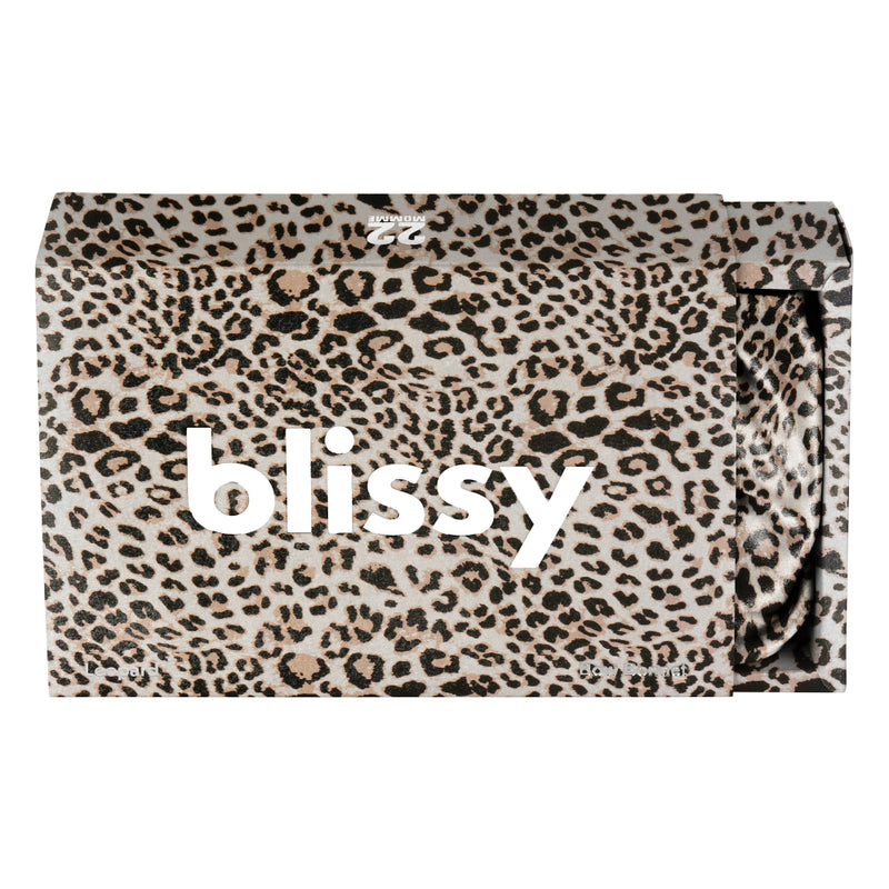 Blissy Leopard Silk Blissy Bow Bonnet Detail –
