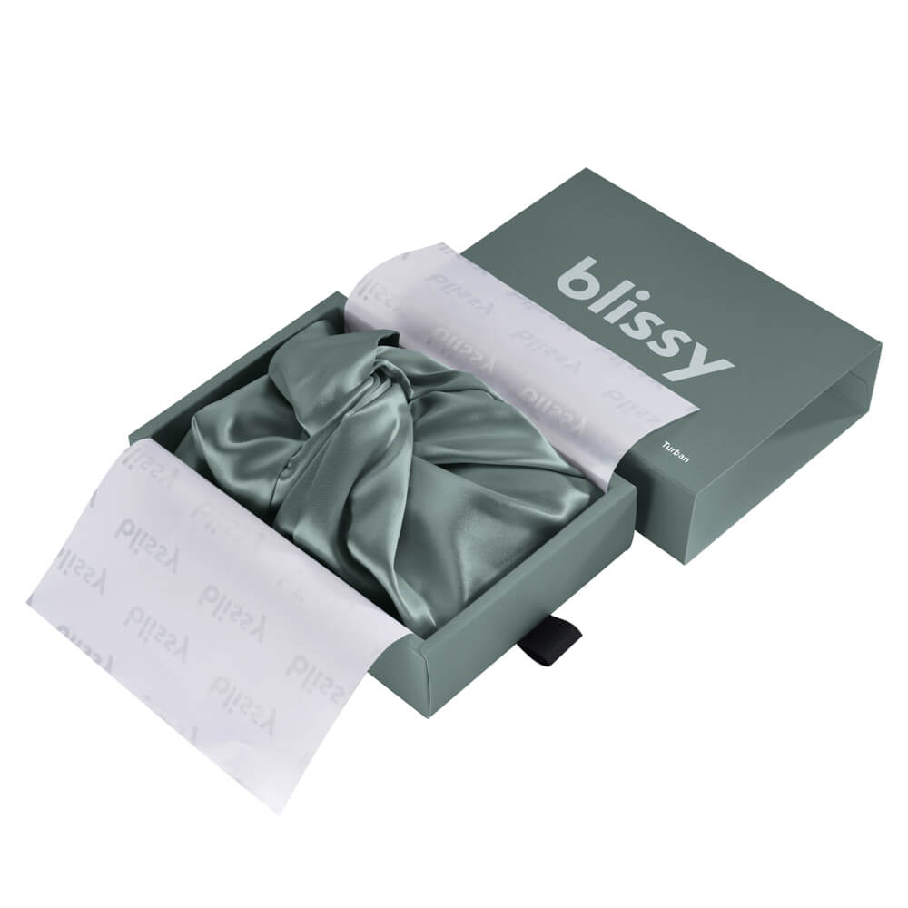 Blissy Matcha Silk Blissy Bonnet Detail –