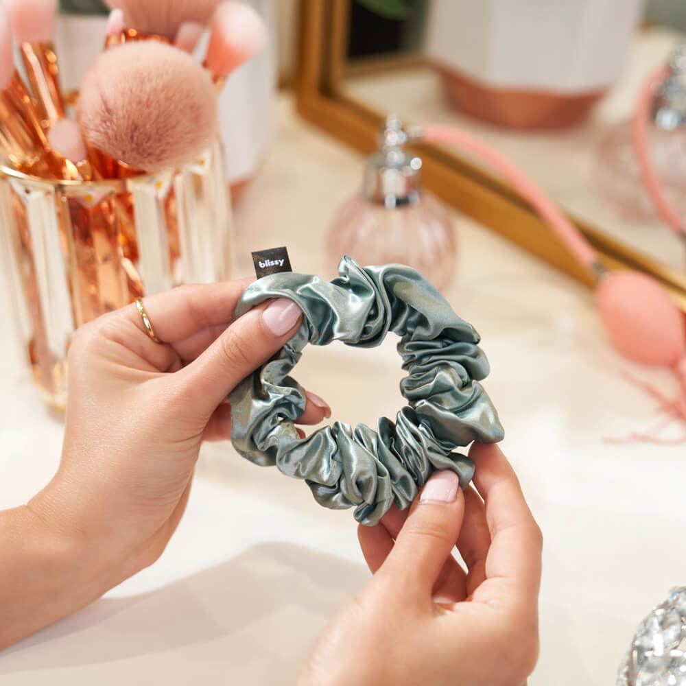Matcha Blissy Scrunchies – Blissy Premium Silk