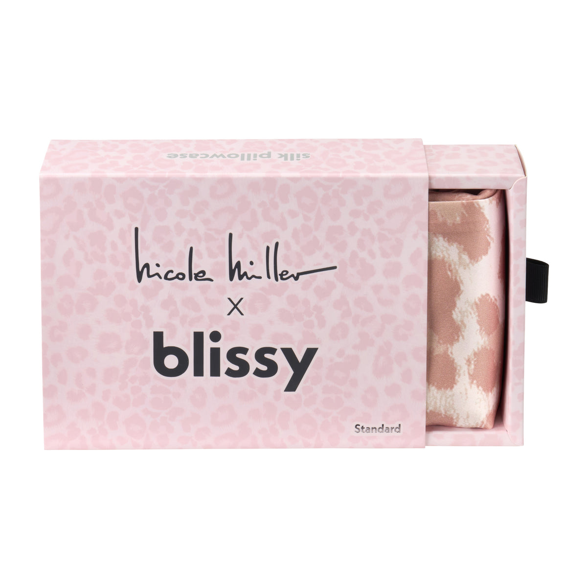 Mauve Cheetah Pillowcase Close-Up – Blissy 22 Momme Silk