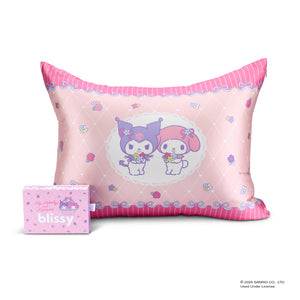 Blissy Pillowcase - Hello Kitty - Melody & Kuromi - Queen