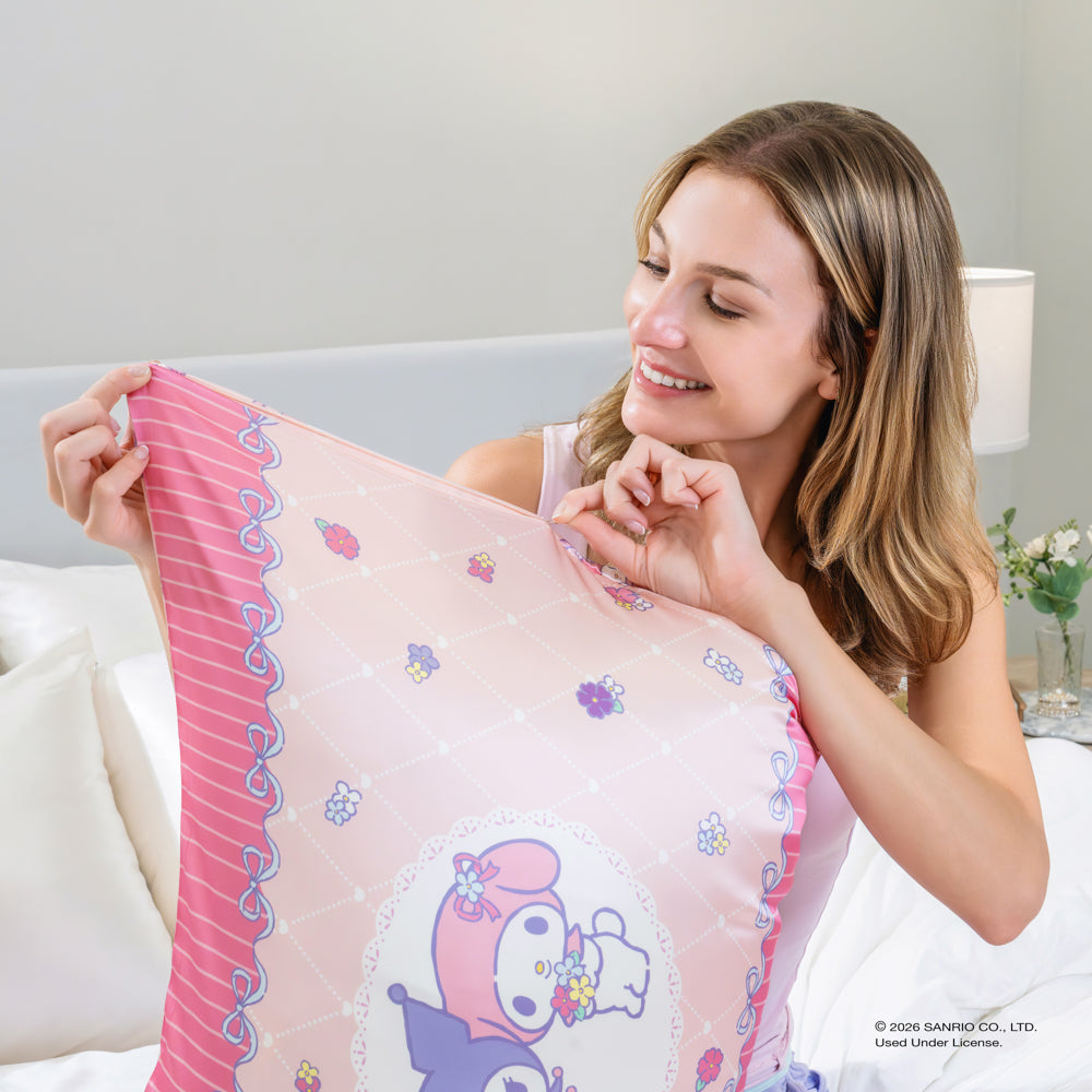 Blissy Pillowcase - Hello Kitty - My Melody™ & Kuromi™ - Queen