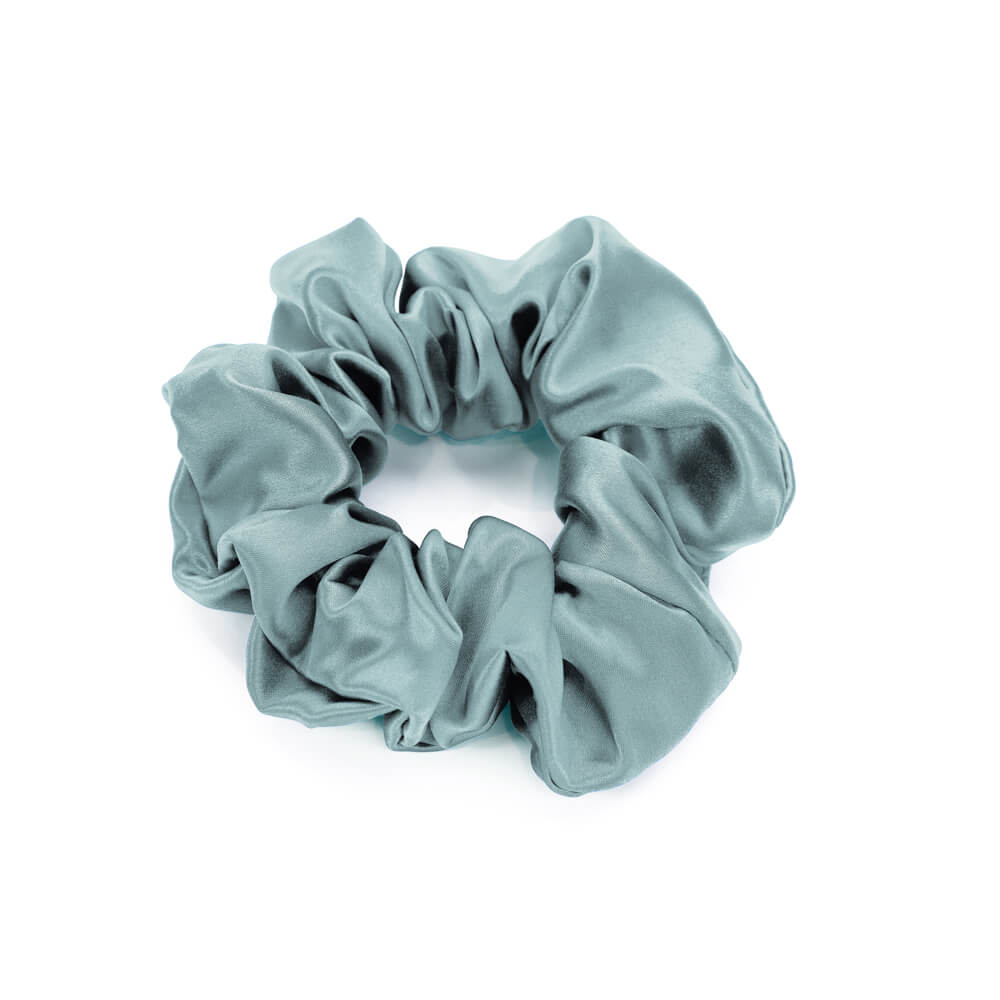 Mint Blissy Scrunchies Close-Up – Blissy 22 Momme Silk