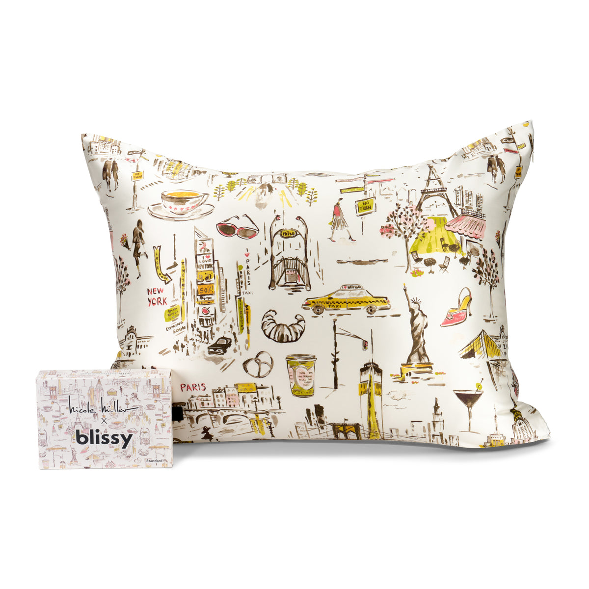 Ny To Paris Mulberry Silk Pillowcase – Blissy Queen