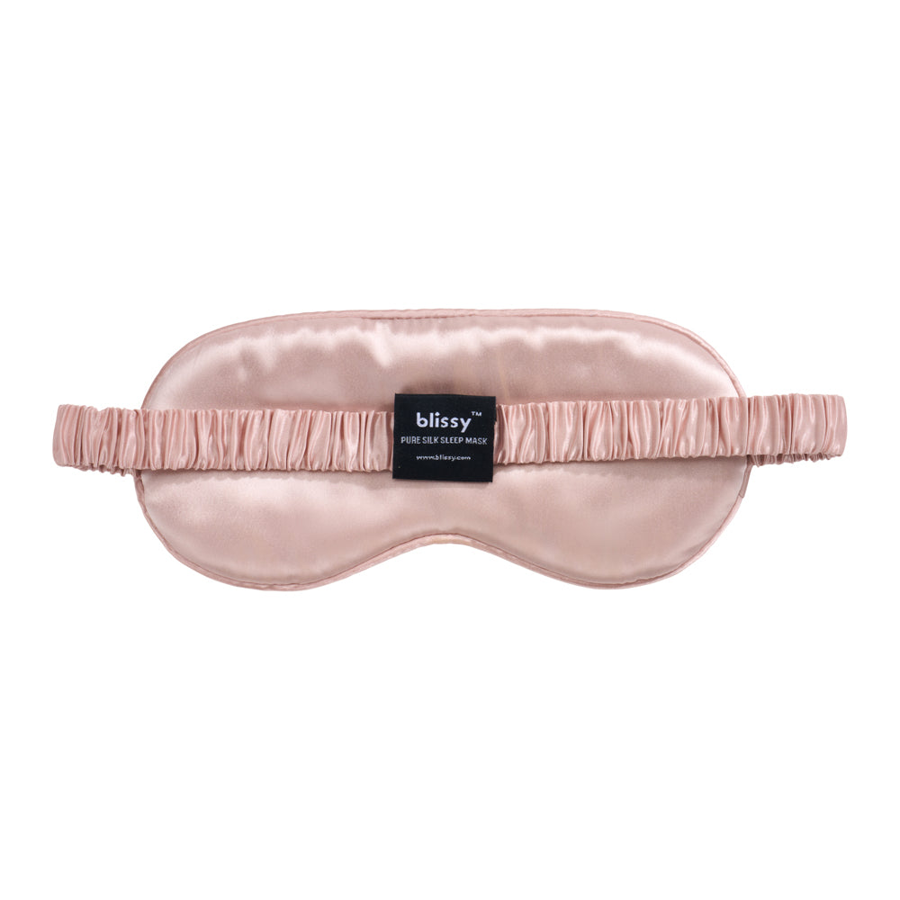 Olive You Sleep Mask Close-Up – Blissy 22 Momme Silk