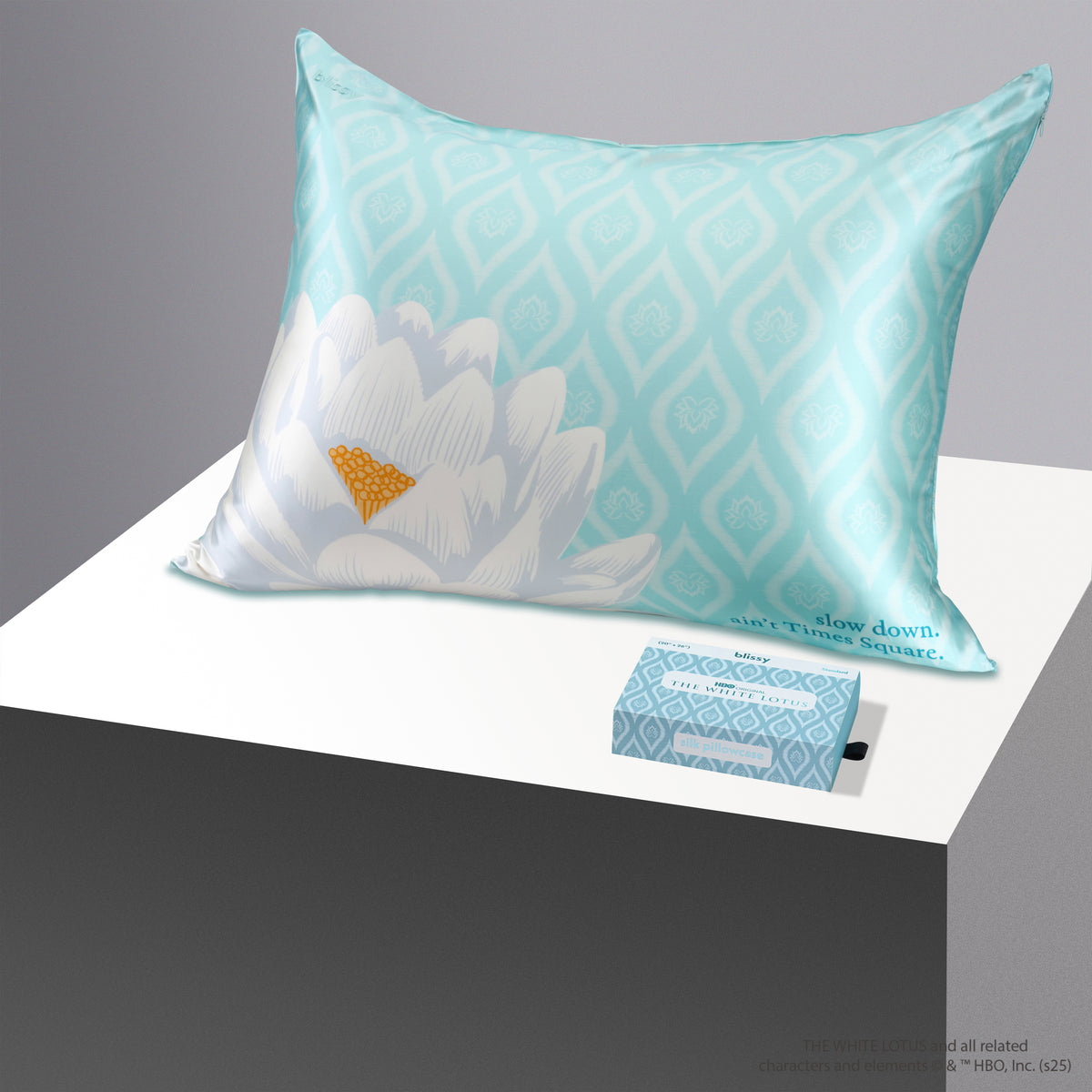 Blissy King White Lotus Pillowcase – 22 Momme Mulberry Silk, 100% Silk