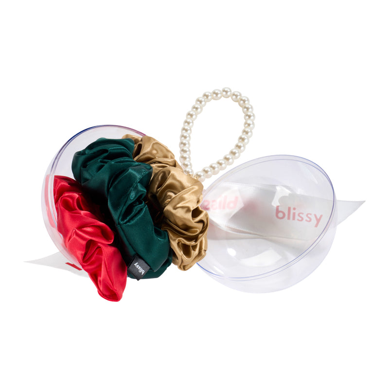 Blissy Pearl Scrunchie Ornament (3-Piece Set)