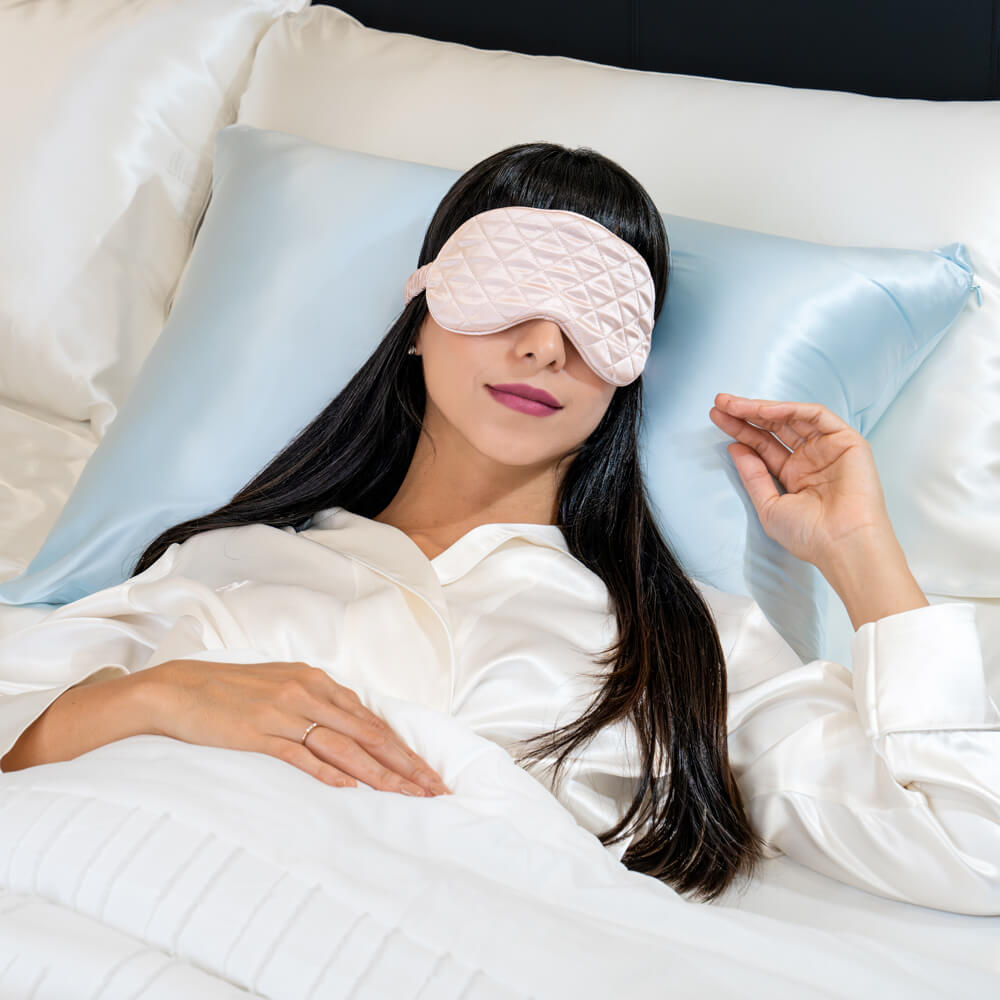 Pink Mulberry Silk Sleep Mask – Blissy