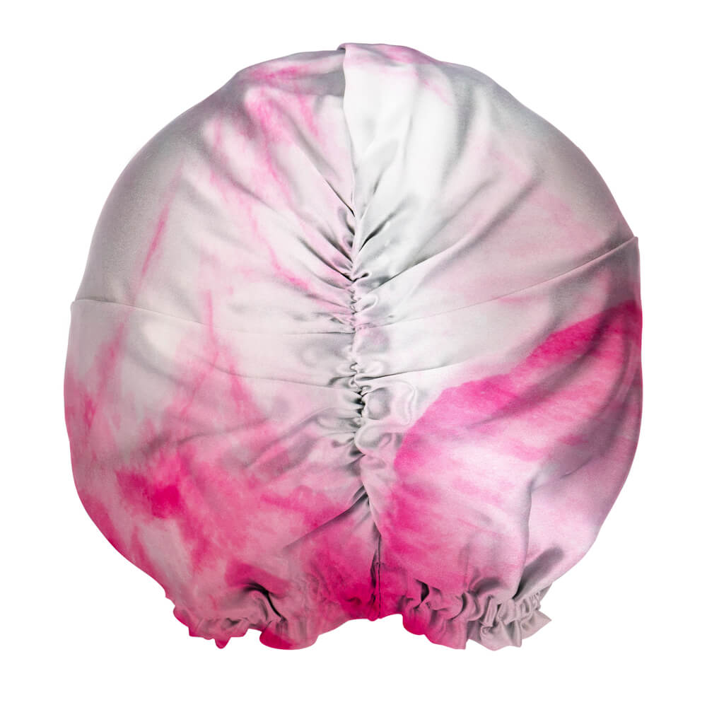 Blissy Mulberry Silk Blissy Bonnet – Pink Tie-Dye