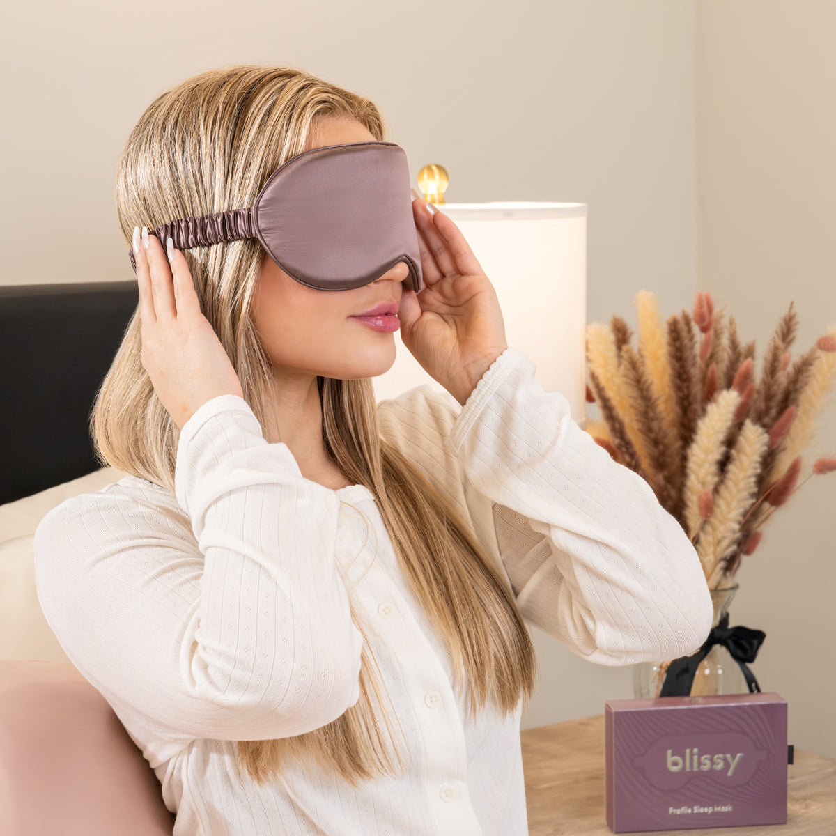 Plum Sleep Mask – Blissy Premium Silk