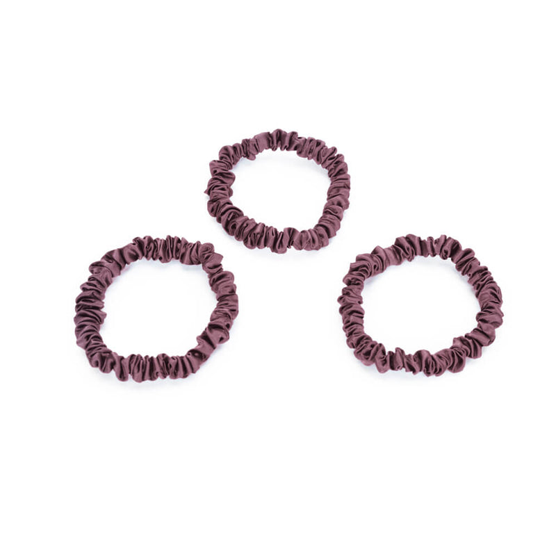 Blissy Skinny Scrunchies - Plum