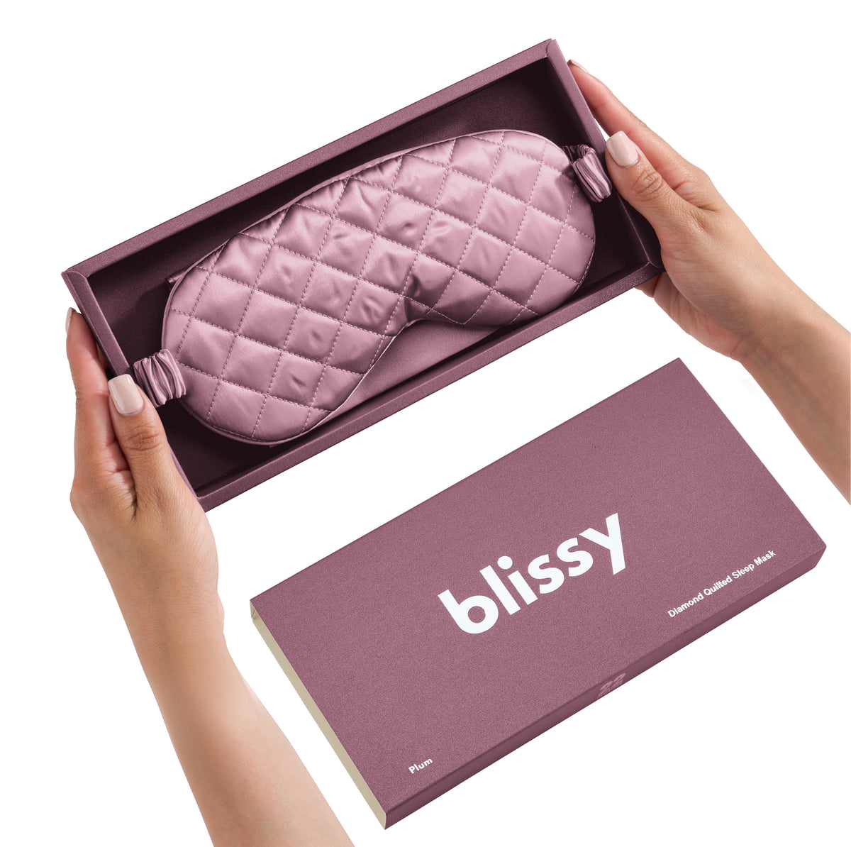 Blissy Plum Sleep Mask Lifestyle – Mulberry Silk