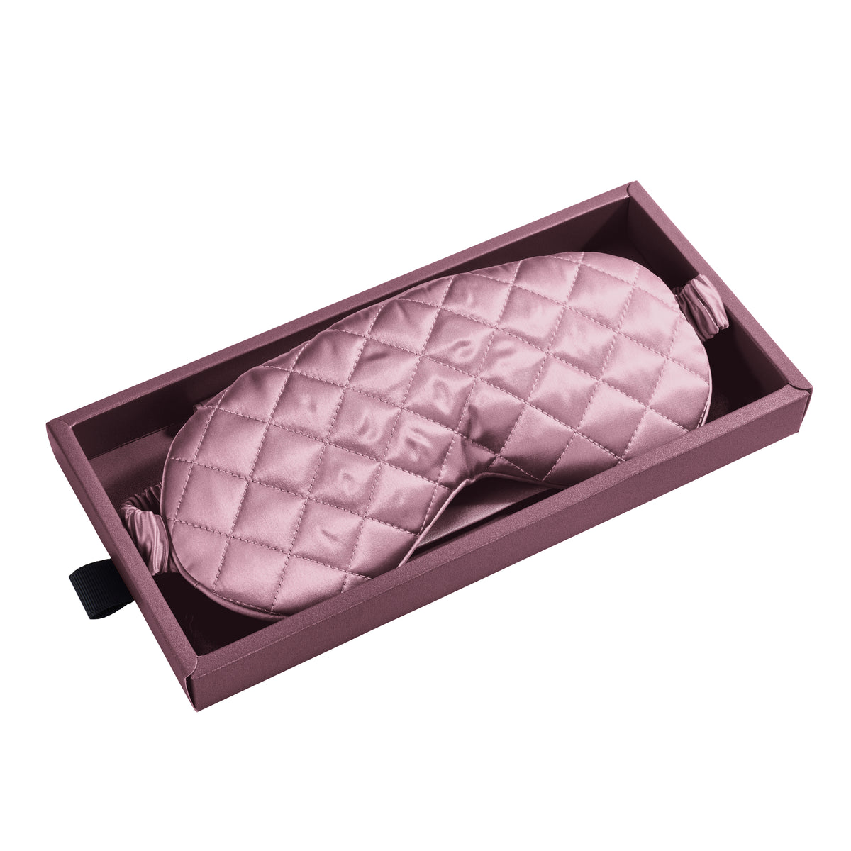 Plum Sleep Mask Close-Up – Blissy 22 Momme Silk