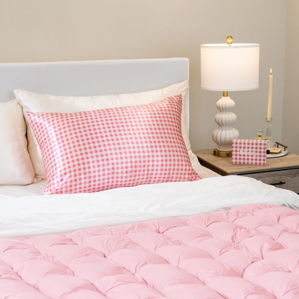 Pillowcase - Rose Gingham - King