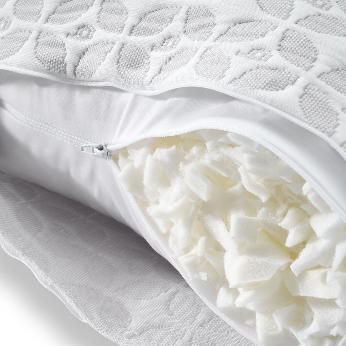 Blissy King Classic Signature Adjustable Pillow Lifestyle – Mulberry Silk