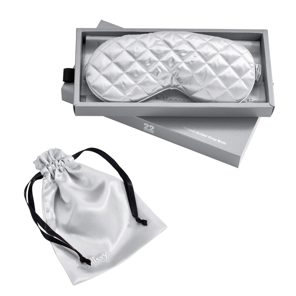 Silver Mulberry Silk Sleep Mask – Blissy