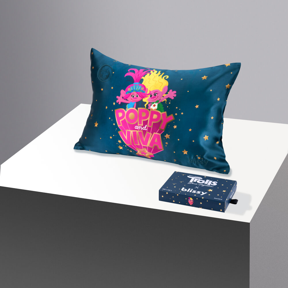 Blissy Queen Trolls Pillowcase – 22 Momme Mulberry Silk, 100% Silk