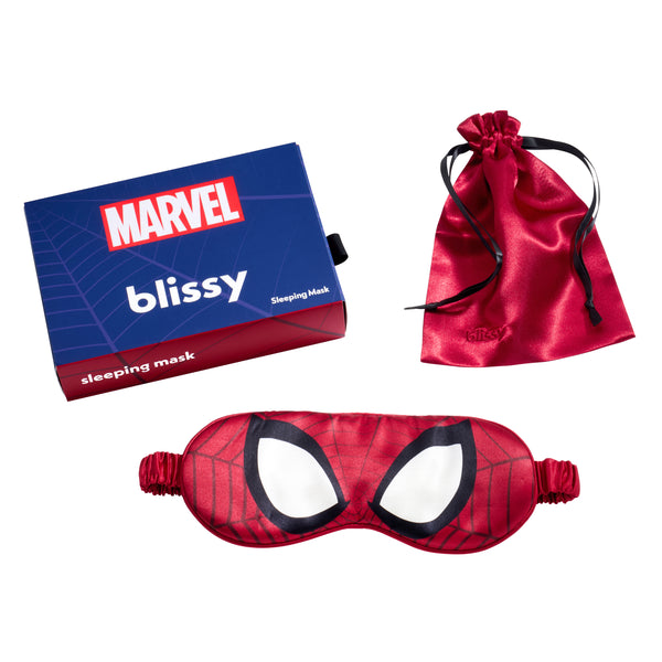 Blissy Spider-Man Sleep Mask – 22 Momme Mulberry Silk, 100% Silk